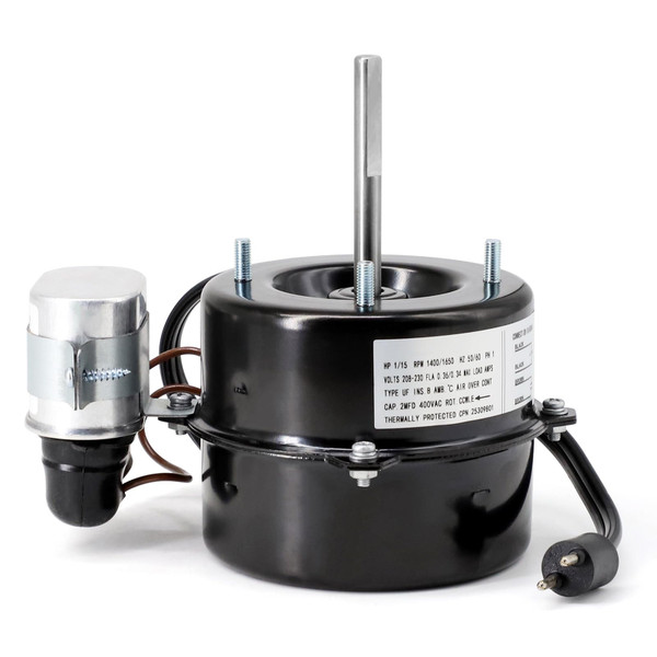 Cracubit Evaporator Fan Motor Replacement for Bohn 25309801S, Interlink YKT-50-4-224L Condenser Fan Motor, 208-230 Volt, 1/15 HP, 1400/1650 RPM.