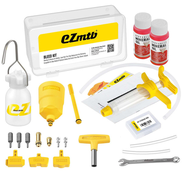 Brake Bleed Kit for Shimano Hydraulic Brakes, ROWYOU Brake Fluid Change Hydraulic Kits, Including High Performance Brake Fluid Mineral Oil 120ml