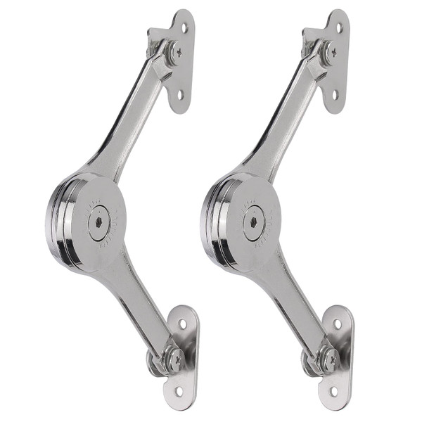 Lid Stay Hinges Heavy Duty-Toy Box Hinges Soft Close Macaro Lid Stay Support for Chest Toy Box Soft Close Hinge Support 50lb/2pcs
