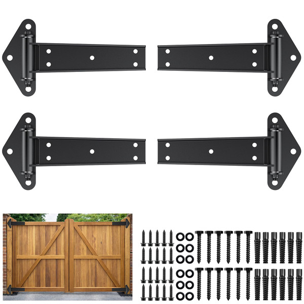 Heavy Duty Gate Hinges 13" 1100Lbs Capacity Solid Carbon Steel