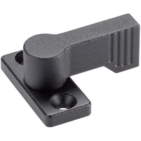 HALDER 24101.0202 Twist Latch, Black, d1=17 mm