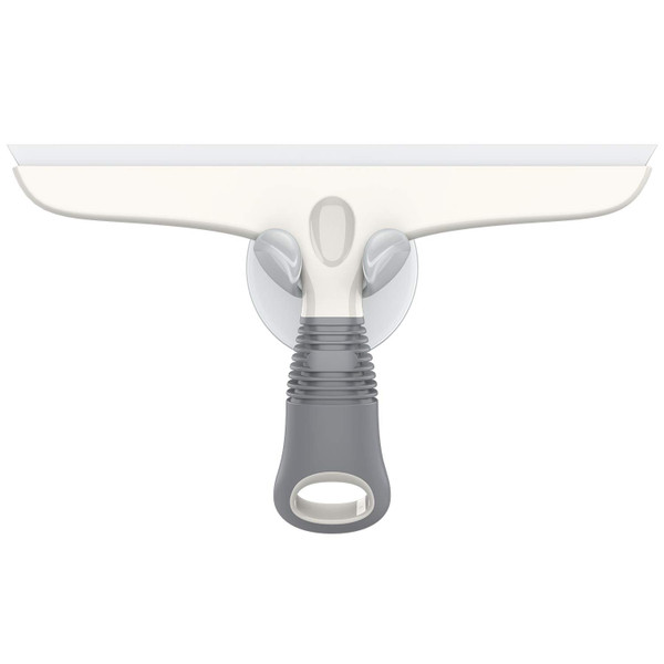 MR.SIGA Silicone Squeegee for Shower Doors, 25 cm/10 inch, White & Gray
