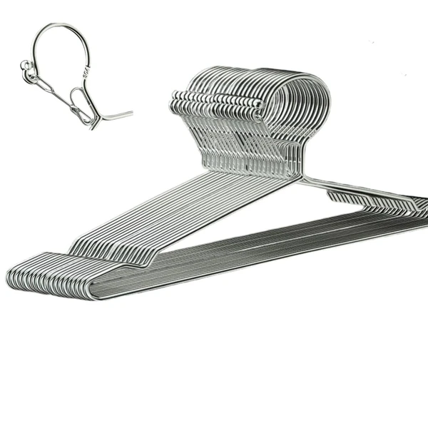 Trrcylp 4mm Lockable Coat Hangers Heavy Duty Windproof Clothes Hangers
