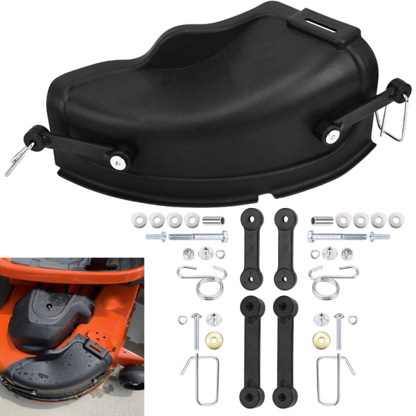 DECKMAN 960120040 Mulch Cover Kit W/Mounting Accessories for Craftsman Husqvarna 54" Riding Lawn Mowers RZ5424 Z254 LGT2654, Mulch Plate Cover Hooks Kit Replace 532187298 187298