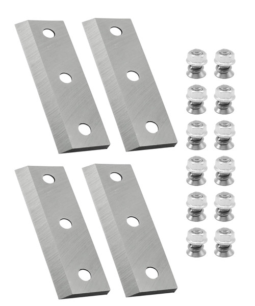 AWTURBO 4 Pack Wood Chipper Blades with Screw Fits for Landworks