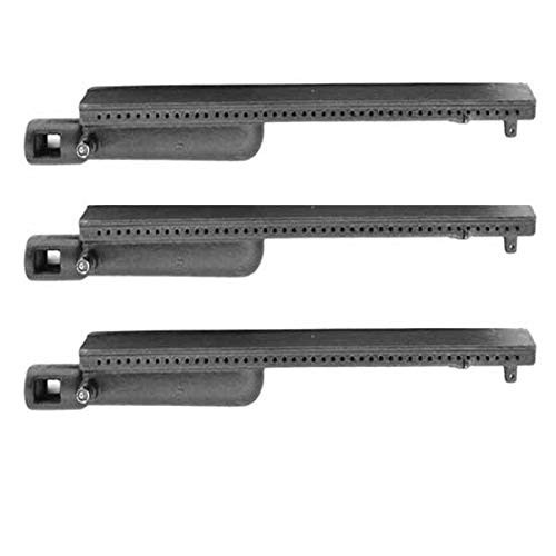 bbqGrillParts Turbo 3 Burner, 4 Burner, 5 Burner, 720-0057-3B, 720-0057-4B, 750-0058-4BRB, Capt'n Cook CG3CKW, CG3CKWN, CG4CKW, CK4CKWN, CG3CJW, CG3CKWN (3-Pack) Replacement Cast-Iron Grill Burner
