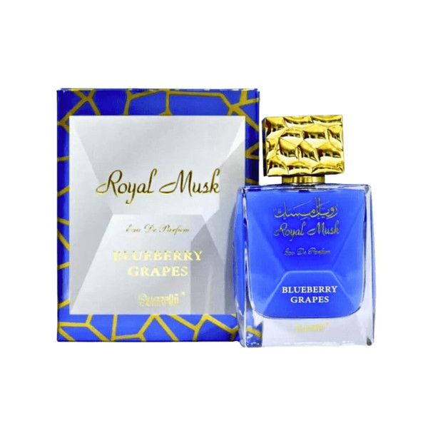 Surrati Royal Musk Blueberry Grapes Eau de Parfum for Women 100ML | Long Lasting Arabian Perfume Spray with Blueberry & Musk Notes Surrati Royal Musk Blueberry Grapes Eau de Parfum for Women 100ML | Long Lasting Arabian Perfume Spray with Blueberry & Musk Notes