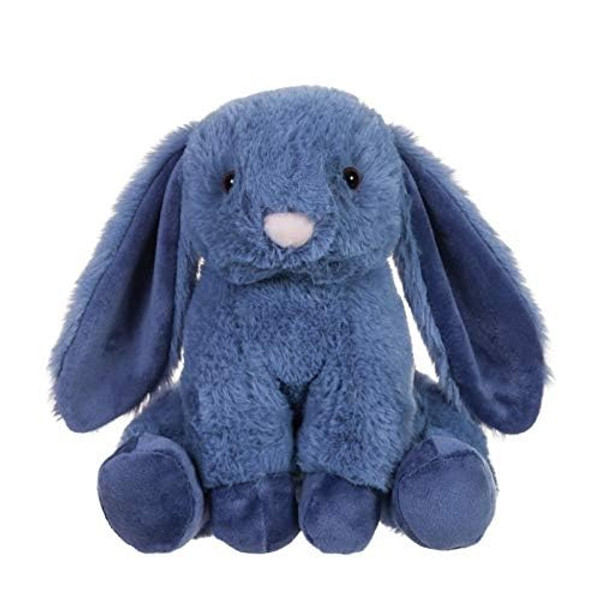 Apricot Lamb Toys Plush Navy Blue Bunny Rabbit Stuffed Animal with Fluffy Soft Ears (Navy Blue Bunny, 8 Inches)