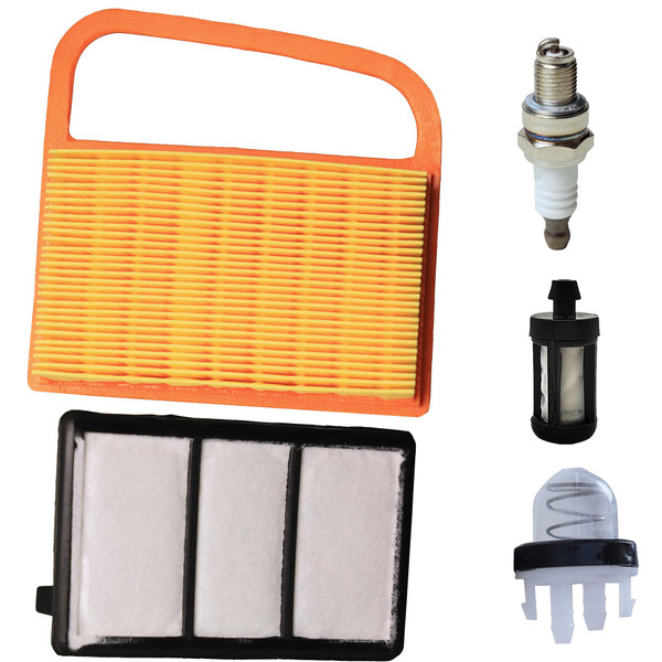 Air Filter Kit Spark Plug Fuel Filter Compatible with Stihl TS410 TS420 TS 420 TS 410 TS480i TS500i Replace 4238 141 0300