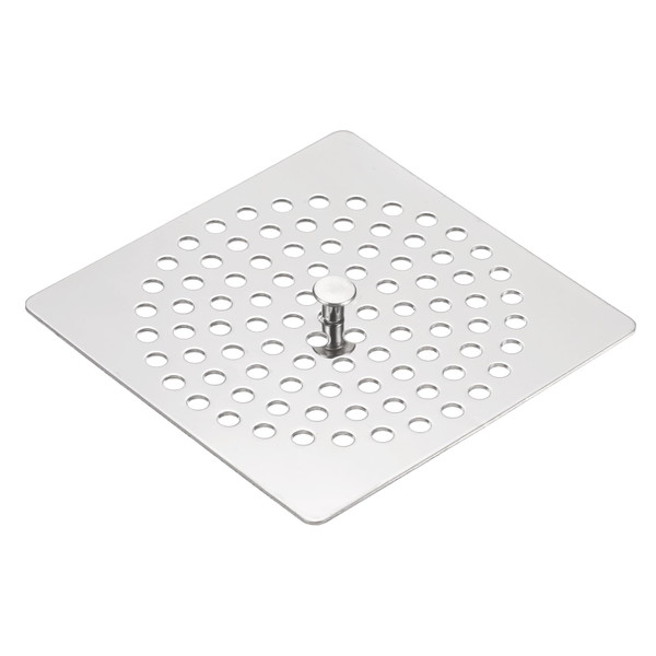 uxcell Shower Drain Hair Catcher, 3.7 inch Stainless Steel Square Floor Drain Cover Anti-Clogging Protection Cover Replacement for Furniture Repair Bathroom Kitchen