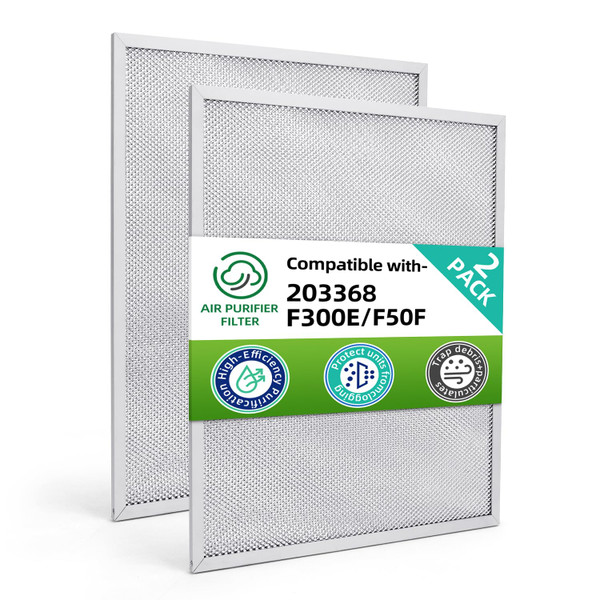203368 F300E F50F Air Pre-filter Compatible with Honeywell Electronic Air Cleaner F300A1625 F300E1019 F50F1073,16x12.5 Aluminum Air Filter (2 pack)