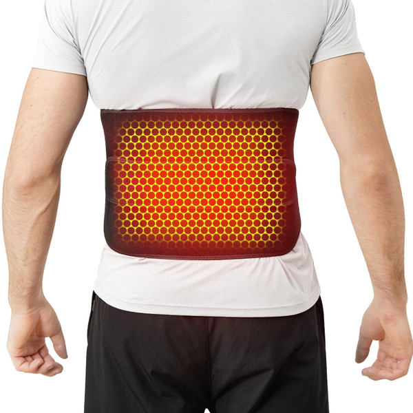 Remo Cordless Heating Pad for Back Pain Relief, Portable Heating Pad for Lower Back, Extended to 60 Inches, Wearable Heating Pads for Cramps with 3 Heat, 30mins Auto-Off, Birthday Gifts for Mom Dad