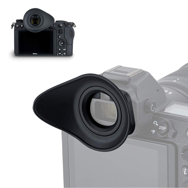 Nikon Z7 II Z6 II Z5 Camera Eyecup Eyepiece Viewfinder - Oval Shape TPU Rubber, 360 Rotatable Design - Replaces Nikon DK-29 Eye Cup