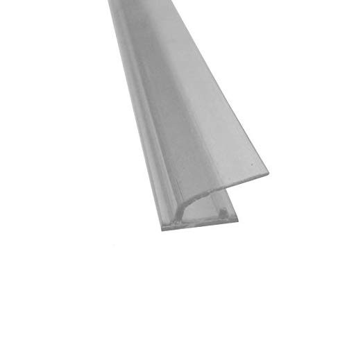 Gordon Glass® Shower Door Clear Polycarbonate Strike Seal with Soft Lip for Framed and Frameless Swinging Shower Doors - 86" Long