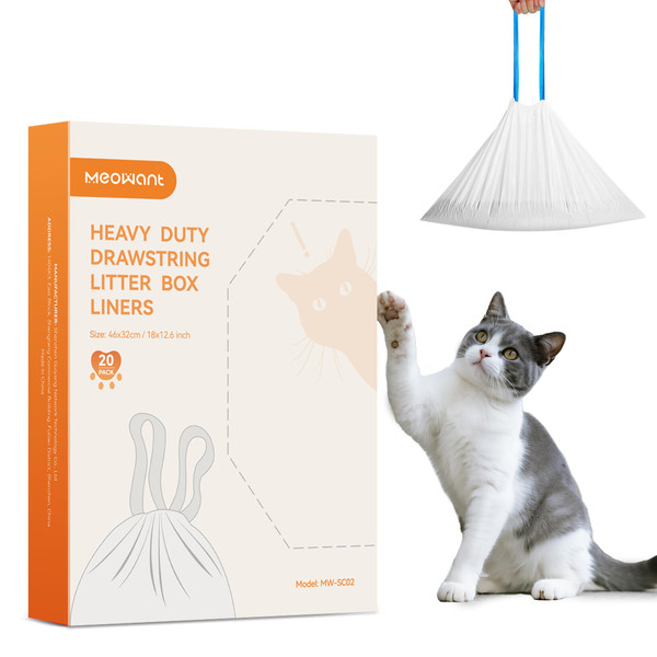 MeoWant Cat Litter Box Liners for Automatic Litter Box, 20pcs