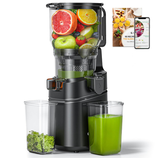 Cold Press Juicer Machine, 6.3" Wide Chute for Whole Fruits & Vegetables