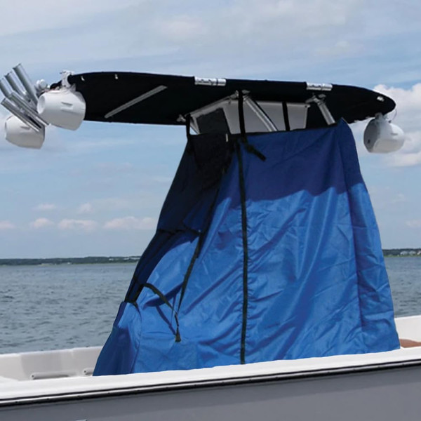 T-Top Center Console Cover for Boat 600D Waterproof Marine Grade Canvas, Heavy Duty (Blue, 48" W x 60" L x 66" H)