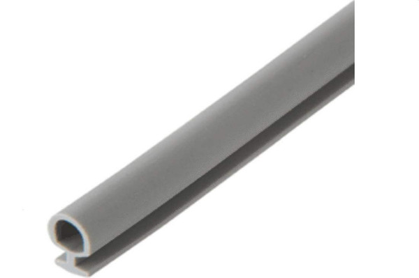 Grey Vinyl Bulb Seal Weatherstrip - 10FT Long