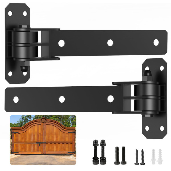 Heavy Duty Gate Hinges, 900 Lbs Capacity and Sealed Built-in Ball Bearings