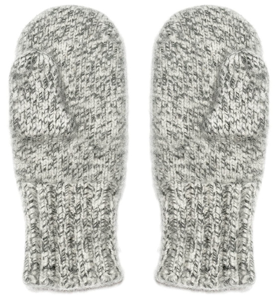 Dachstein Woolwear 4 Ply Extreme Warm 100% Austrian Boiled Wool Alpine Mittens (Natural Grey, 8.0)