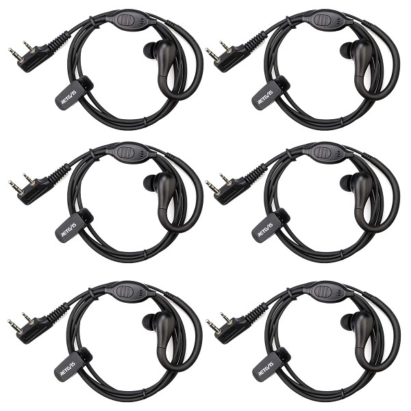 Retevis RT22 Walkie Talkie Earpiece, for RT68/RT21/H777/RT27/RT68H