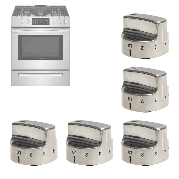 318282310 Gas Stove Burner Knob Compatible with Frigidaire Kenmore(5 Pack)