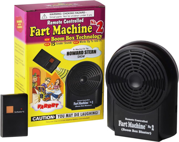 T.J. Wisemen, Inc. Fart Machine #2 - The Original Remote Controlled Fart Machine with Boom Box Technology - 15 Realistic Sounds - Wireless with 100 ft Range T.J. Wisemen, Inc. Fart Machine #2 - The Original Remote Controlled Fart Machine with Boom Box Technology - 15 Realistic Sounds - Wireless with 100 ft Range