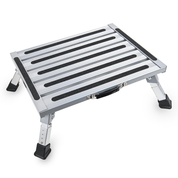 Nilight RV Step Stool Aluminum Folding Platform Steps 19x14.5 4 Level