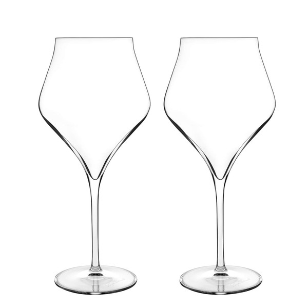 Luigi Bormioli Supremo - Set of 2 Burgundy Wine Glasses - Elegant Wide Bowl 22 Oz. Crystal Red Wine Glass, Made in Italy. Luigi Bormioli Supremo - Set of 2 Burgundy Wine Glasses - Elegant Wide Bowl 22 Oz. Crystal Red Wine Glass, Made in Italy.