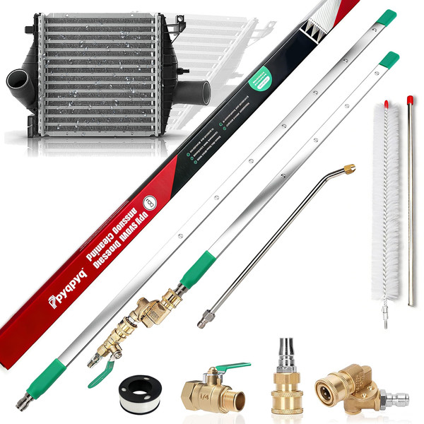 47/24/15" Radiator Cleaning Wand 3P, Water/Air, for Cars/Trucks/Heavy Equip