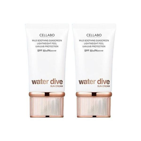 셀라보 워터 다이브 선크림 SPF50+ PA++++, 60g, 2개/Cellaboh Water Dive Sun Cream SPF50+ PA++++, 60g, 2 pieces