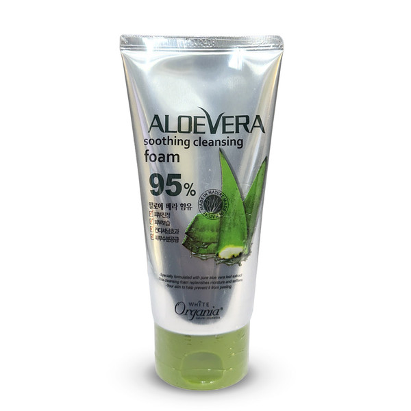 화이트오가니아 알로에베라 수딩 클렌징 폼 130g/Whitecospharm White Organia Aloe Vera Soothing Cleansing Foam 130g