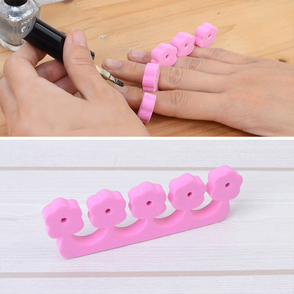 손가락 분리 스펀지 핸드 네일 케어 매니큐어 헬퍼, 1개/1P Manicure Helper Finger Separator Hand Sponge