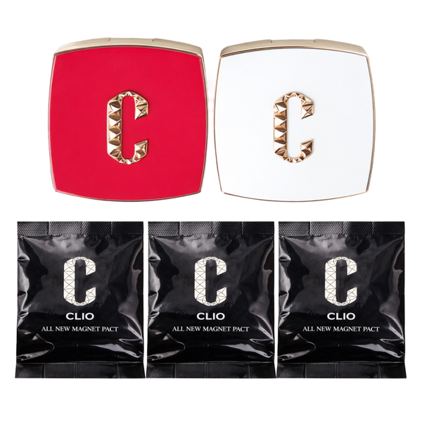 26SS 최신상 클리오 올뉴마그넷팩트 썸머 본품 2+ 리필3/Clio All New Magnet Pact Summer Main Product 2 + Refill 3