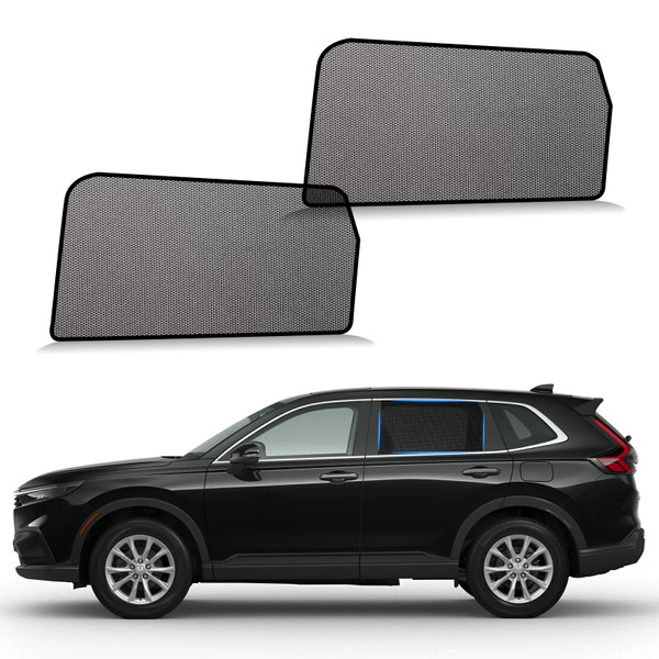ZATOOTO Car Window Shades Honda CRV 2023-2025, Rear Side 2PCS, UV‑Block