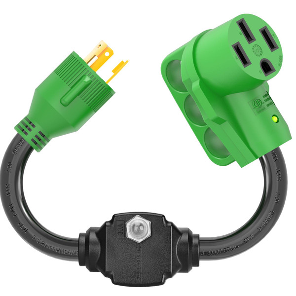 RVGUARD 30 Amp Generator to 50 Amp RV Adapter Cord