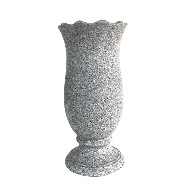 Grave Vase for Cemetery Memorial Grave Decoration Marble Color with Ground Spikes Comes with Flower Foam… Grave Vase for Cemetery Memorial Grave Decoration Marble Color with Ground Spikes Comes with Flower Foam…