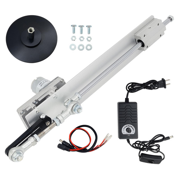 JQDML DC 24V 120RPM Reciprocating Linear Actuator, Stroke 1.18"-6"