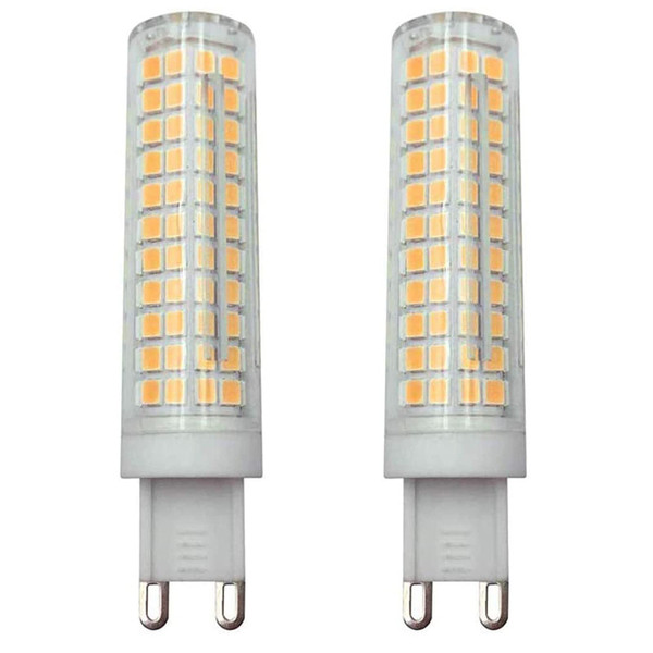Lxcom Lighting G9 LED Corn Bulb Dimmable 2 Pack 15W LED Bulb 120 Watt Equivalent Bulb 136 LEDs Warm White 3000K G9 Bi-Pin Base 1500LM for Home Lighting