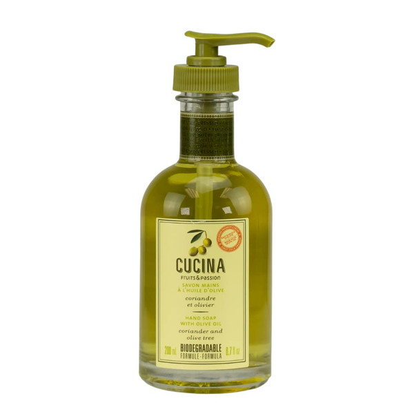 Cucina Fruits & Passion Hand Soap with Oliver Oil - Coriander and Olive Tree 6.7oz Cucina Fruits & Passion Hand Soap with Oliver Oil - Coriander and Olive Tree 6.7oz
