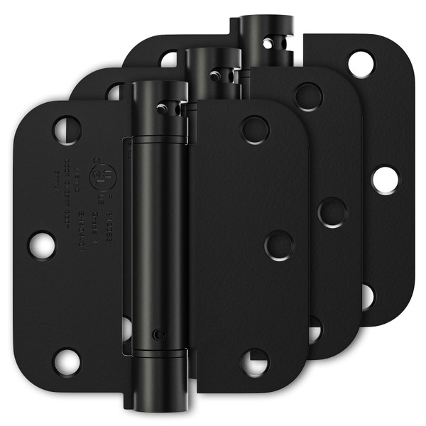 Luxbaro 3 Pack Self Closing Door Hinges 3.5 Inch, Adjustable Tension