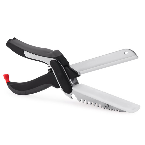 XGIZMOO Kitchen Scissors for Food Slicer Cutter,Quick Release/Install Kitchen Shears Cutting Board Knife Combo for Veggie,Carrots,cucumbers,potatoes,Barbecue Dishwasher Safe (Black)