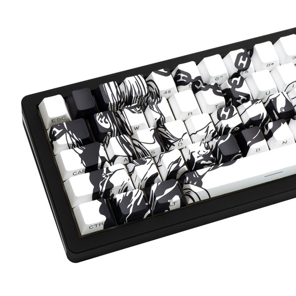 JOLINTAL White Chain PBT Keycaps for Gaming Keyboard, Shine Through Keycap
