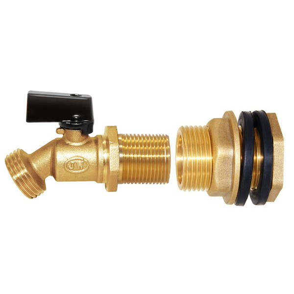 Joywayus Brass Water Container/Rain Barrel Spigot Kit 3/4" Threaded