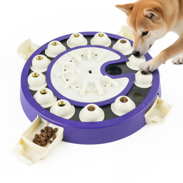 LACCEN Dog Puzzle Toy, 3 in 1 Dog Puzzles for Smart Dogs, Treat Slow Feeder