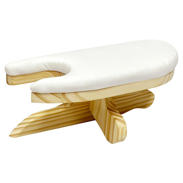 DE-LIANG Tailors Ironing Board with Pine Wood Base, Cotton Cover Tailors Point Press Clapper - Protects Garments, Multi Pressing Board for Anywhere You Want - Seams, Collars, Cuffs, Points, Hems