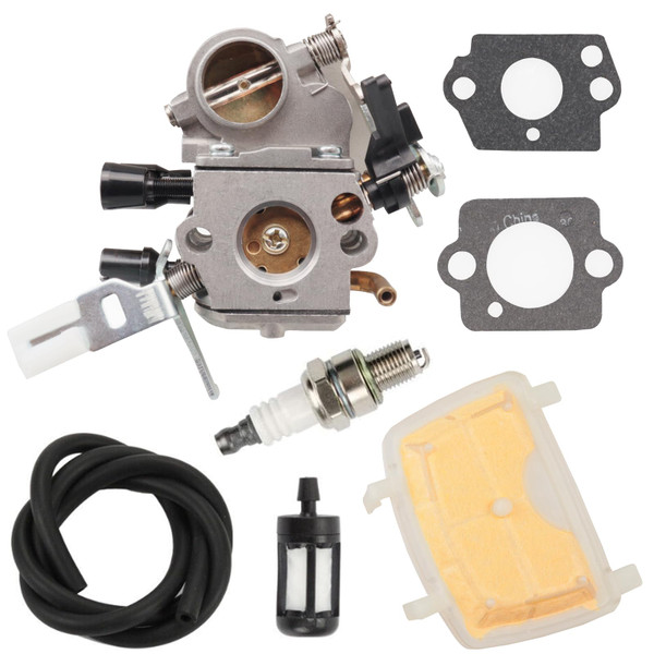 Carburetor Carb for STIHL MS171 MS181 MS201 MS211 Chainsaws 1139 120 0619 1139 1207 100 1139 1200 612 with Gasket Fuel Line Filter Spark Plug Chainsaw