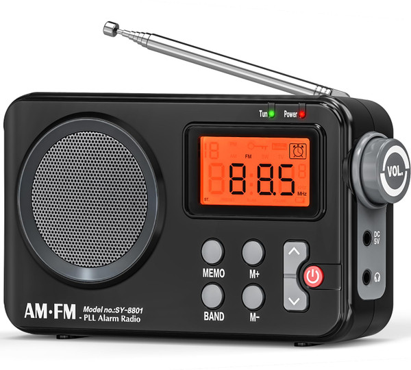 Goodes Portable AM FM Radio, Transistor Radio for Home Outdoor Gift Elder
