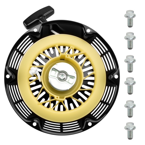 Quctaki Recoil Starter Assembly with Pull Cord Compatible with Ryobi RY905500 Generator 6500 5500 7000 8000 Watt 389cc 420cc