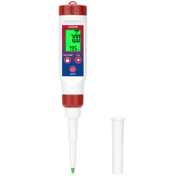 GIDIGI Smart pH Tester Strips for Food, Digital pH Meter for Canning